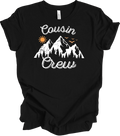 Cousin Crew Matching Family Shirt Summer Beach Vacation Sun Birds Graphic Tee