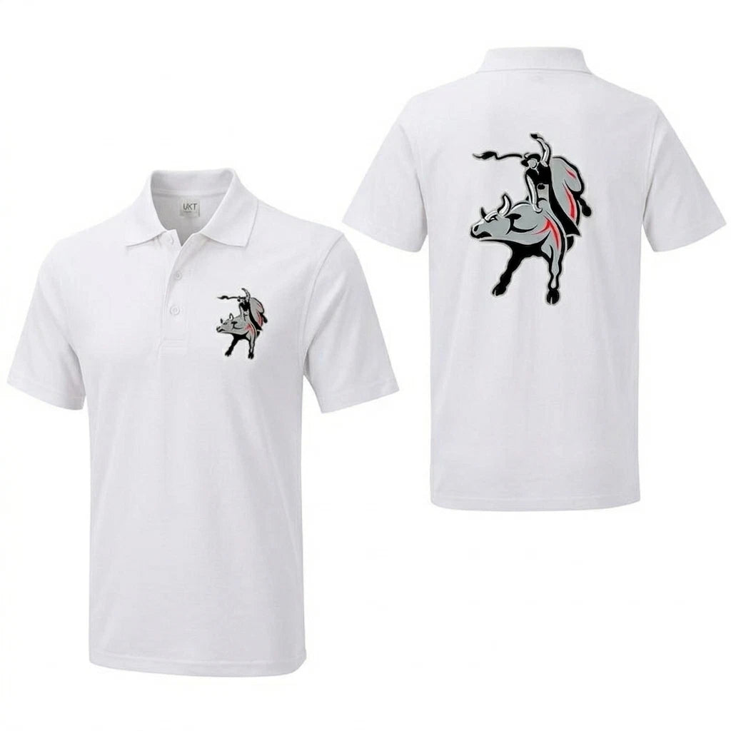 Customised Printed Left chest & Back Polo T-shirt, Custom Workwear Polo T Shirt