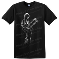 Jimmy Page Led Zeppelin Guitarist T Shirt w/ Electric Guitar Rock Music Art Tee