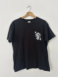 Y2K Black Dragon Graphic T-Shirt Mens L Japanese Kanji Streetwear Grunge Tee