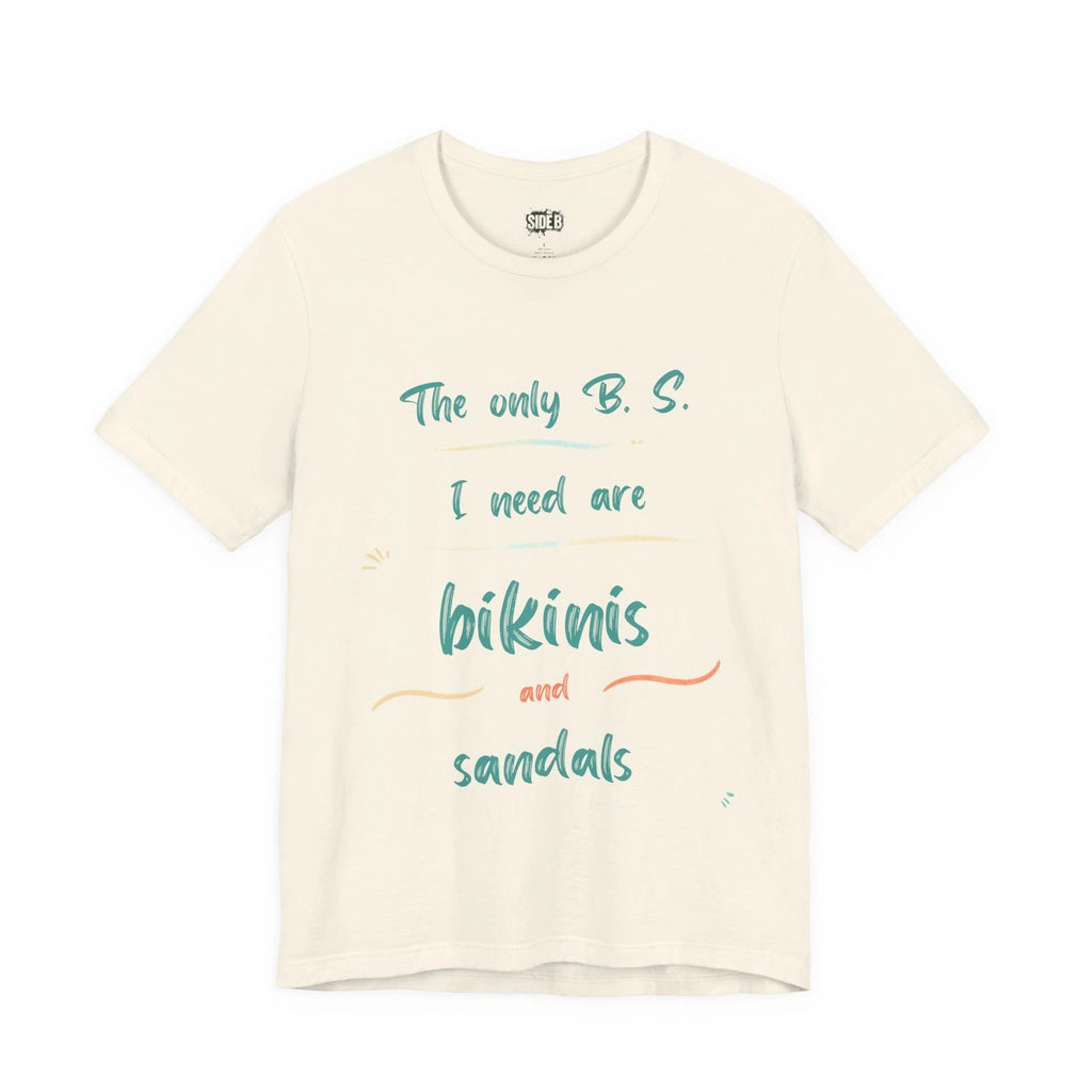 Bikinis and Sandals T-Shirt | Beach Quote Tee, Summer Vacation Top