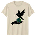 Protect Our Planet Earth Day T-Shirt Peace Dove Symbol Environmentalism