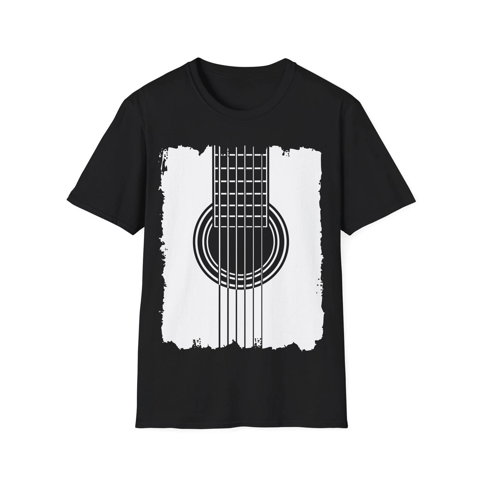 Acoustic Guitar T-Shirt, Music Poster Art, Guitarist Graphic Tee, Rock Fan Top