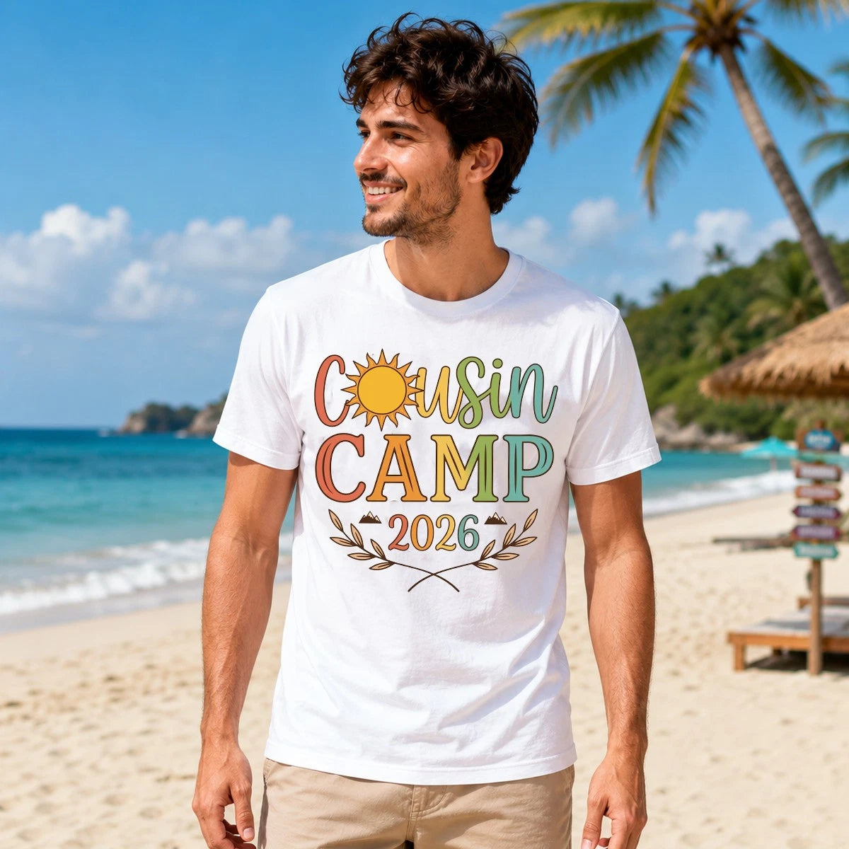 Cousin Camp 2026 Shirt, Summer Family Vacation Matching Custom Camping Tee