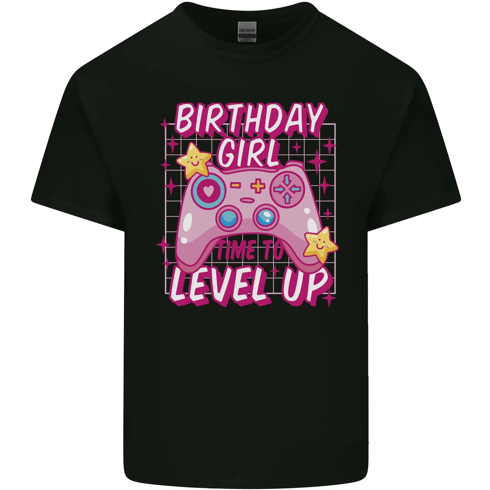 Birthday Girl Level Up Gaming Gamer 6th 7th 8th Mens Light Cotton T-Shirt
