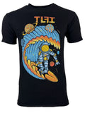 TLFI Men' T-shirt Astronaut Surfer Regular Fit Crew neck S-4XL