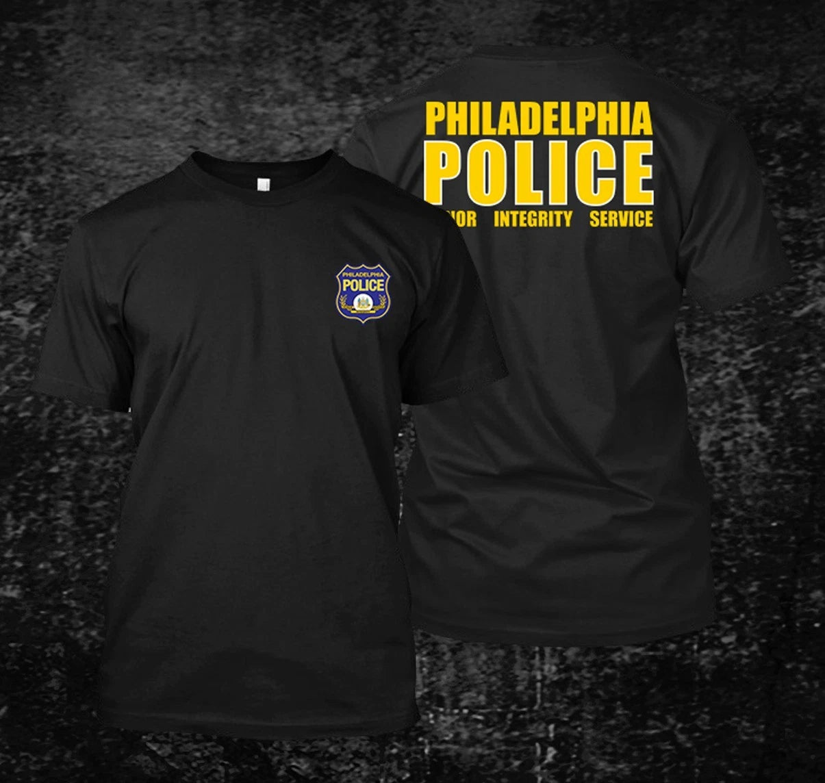 philadelphia Police -  Custom front and back tee
