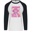 Birthday Girl Level Up Gaming Gamer 6th 7th 8th Mens L/S Baseball T-Shirt