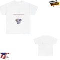 New Hot Cartoon Mouse with Flowers Tee | Sentimental Cotton tee