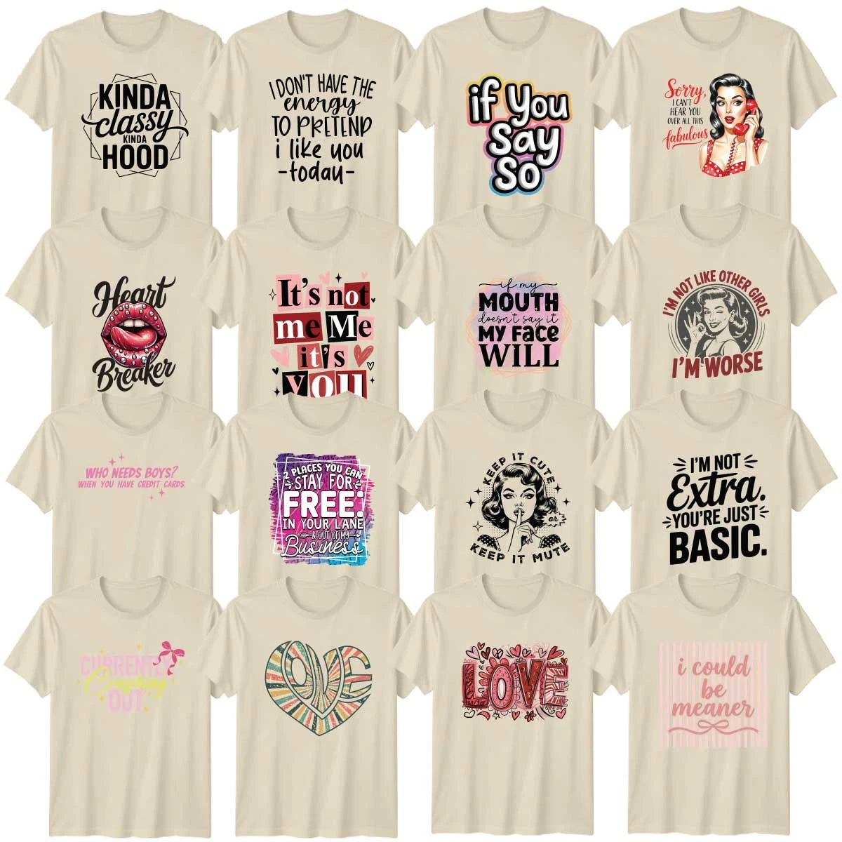Sarcastic Quotes Teachers Adult T-Shirt School Witty Funny Gift