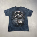 Y2K Grunge Skull Tie Dye Graphic Shirt