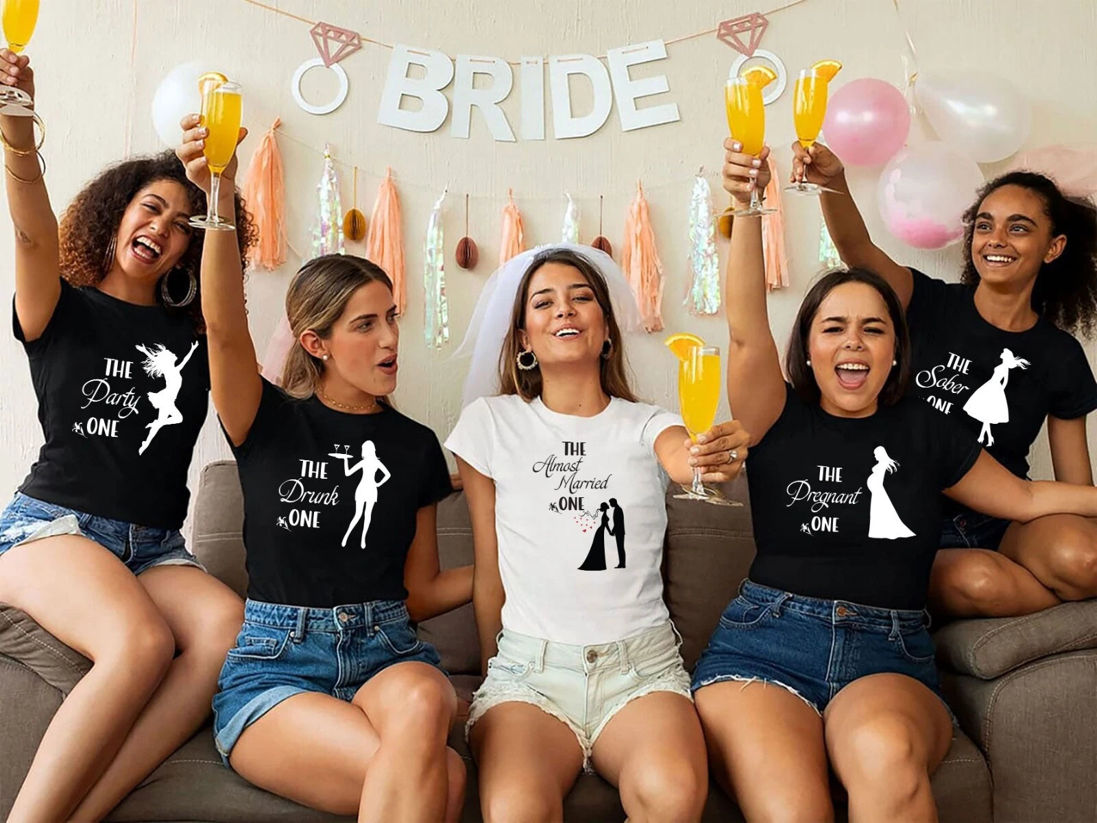 Personalised Hen Party T Shirts, Team Bachelorette Party Shirt, Bridal Party