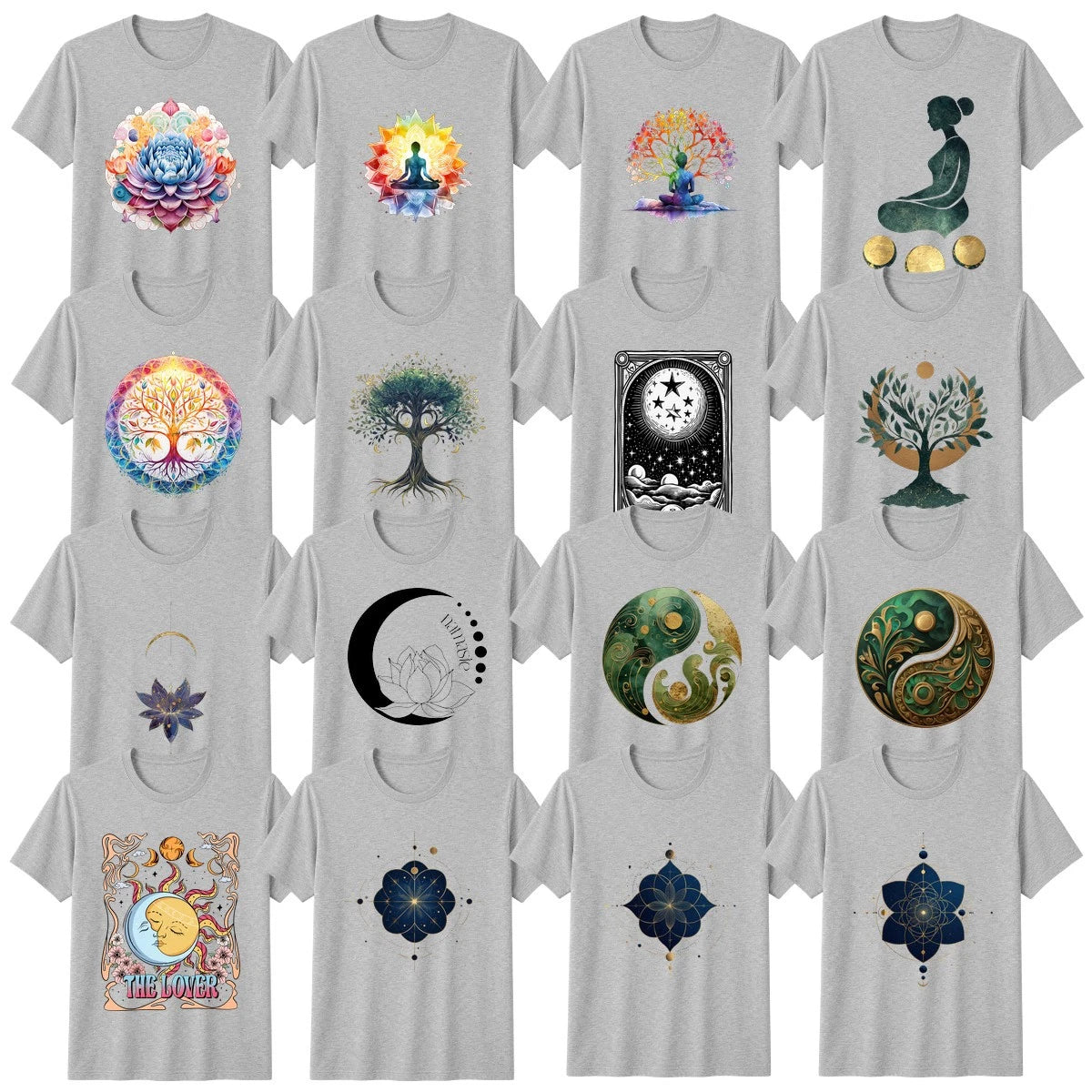 Boho Yoga Celestial T-Shirt Spirituality Birthday Gift
