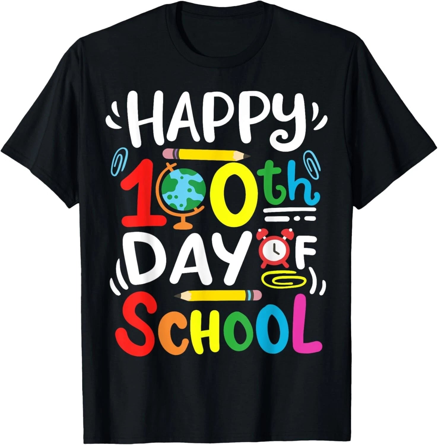 Happy 100th Day of School 100 Days of School Teacher Student T-Shirt
