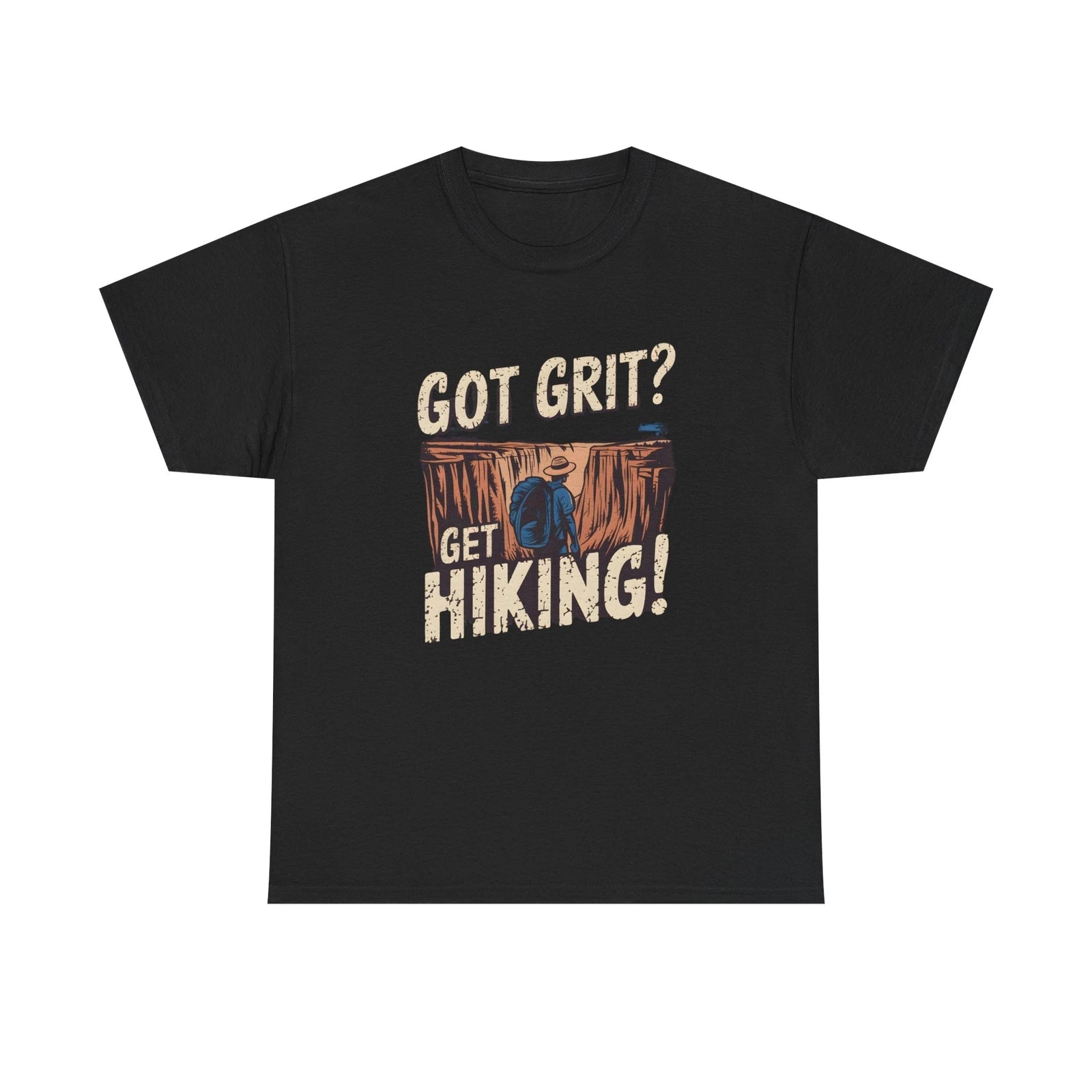 Got Grit Get Hiking T Shirt Funny Outdoor Adult Tee for Hikers and Climbers