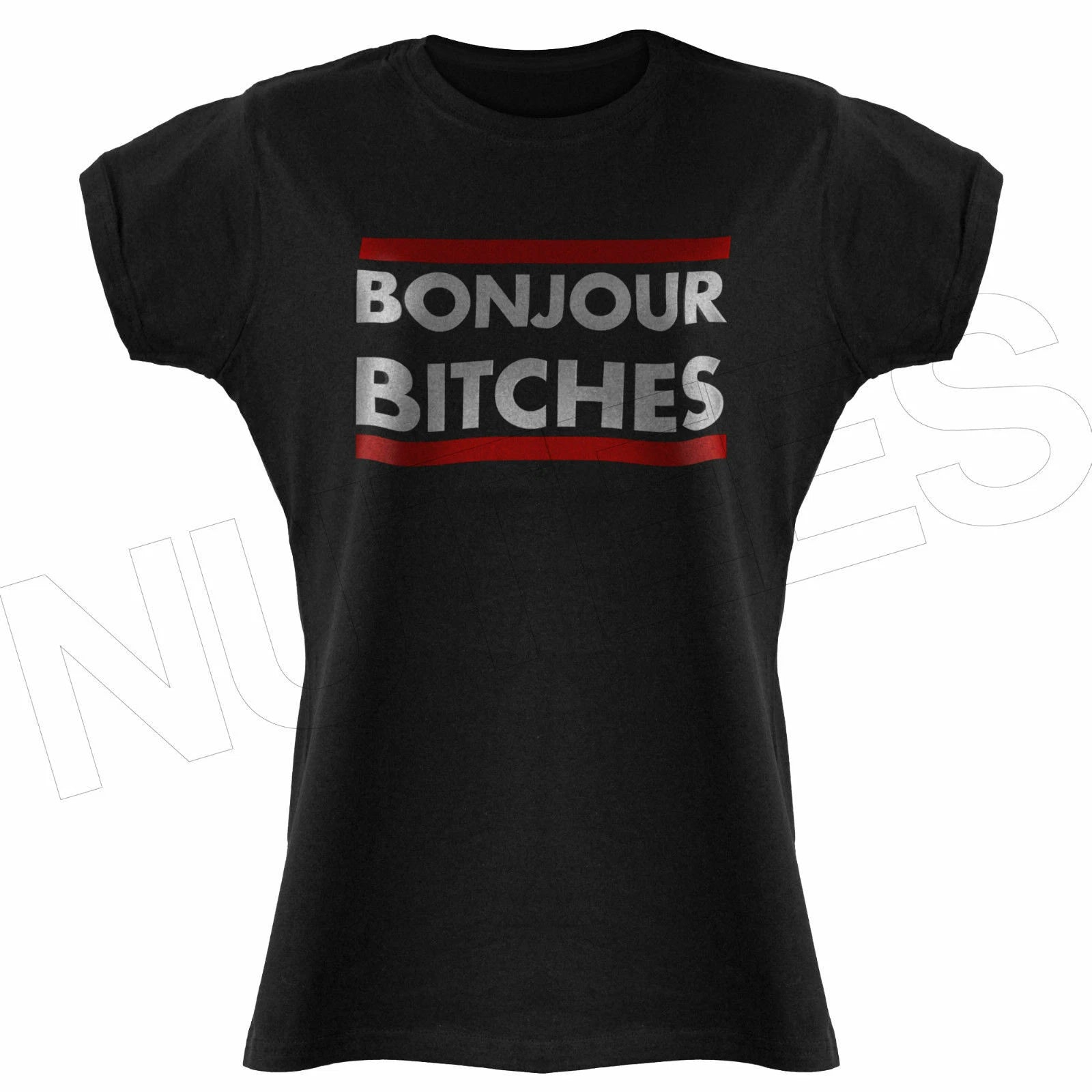 Bonjour Bitches Funny Mens Ladies Kids T-Shirts Vest S-XXL Sizes
