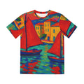 All Over Print T Shirt Fauvist Mediterranean Harbor