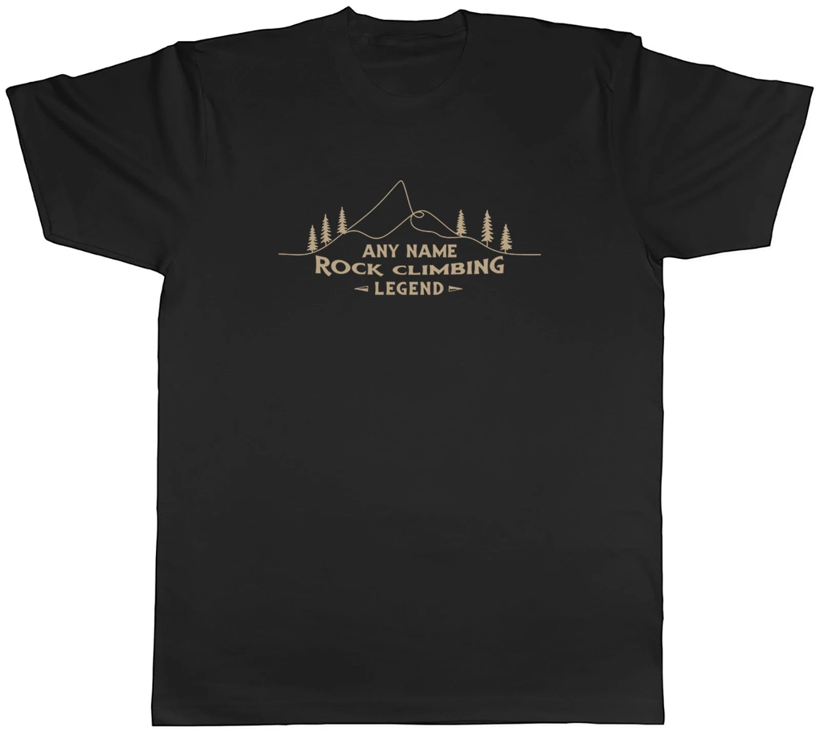 Personalised Rock Climbing Legend Bouldering Mens T-Shirt Tee Gift Top