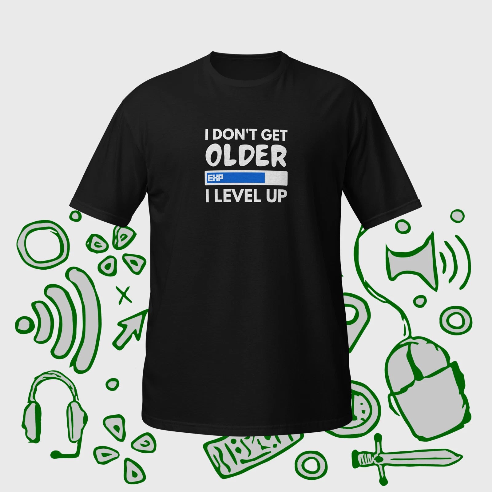 I Don't Get Older I Level Up Unisex Shirt Video Game Fans Game Shirt Gamer Gift