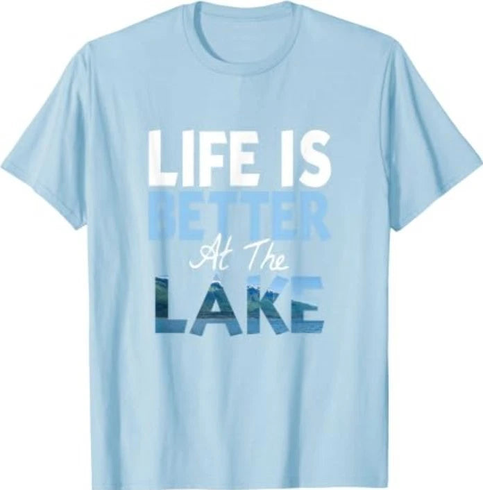 Life is Better at The Lake T-Shirt Fishing Boating T-Shirt