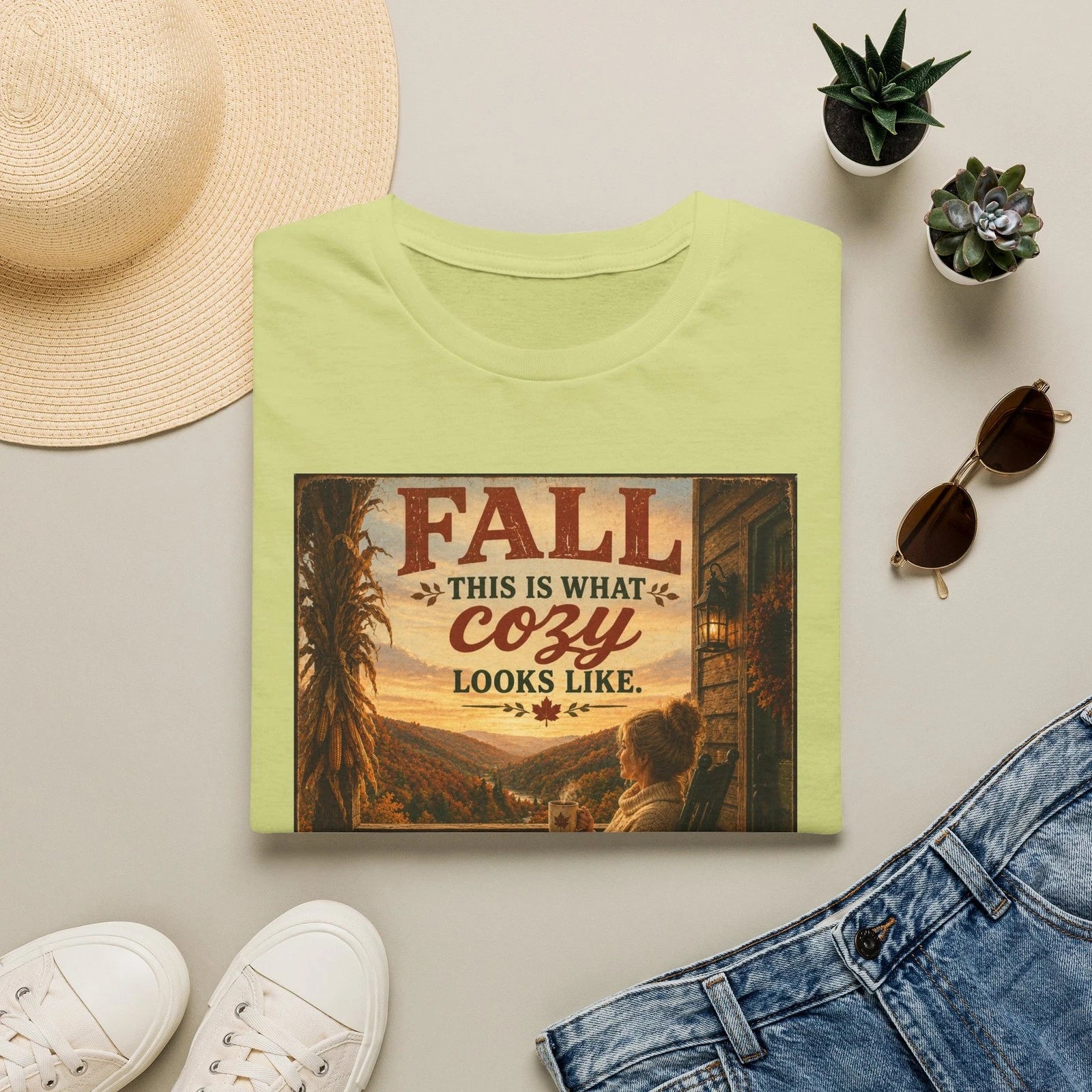 Fall This Is What Cozy Looks Like T-Shirt | Autumn Cozy Graphic Tee