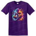 Goku Ultra Instinct Anime T Shirt w/ Energy Aura Martial Arts Graphic Tee