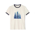 Blue Forest Illustration T-Shirt | Pine Tree Woodland Design