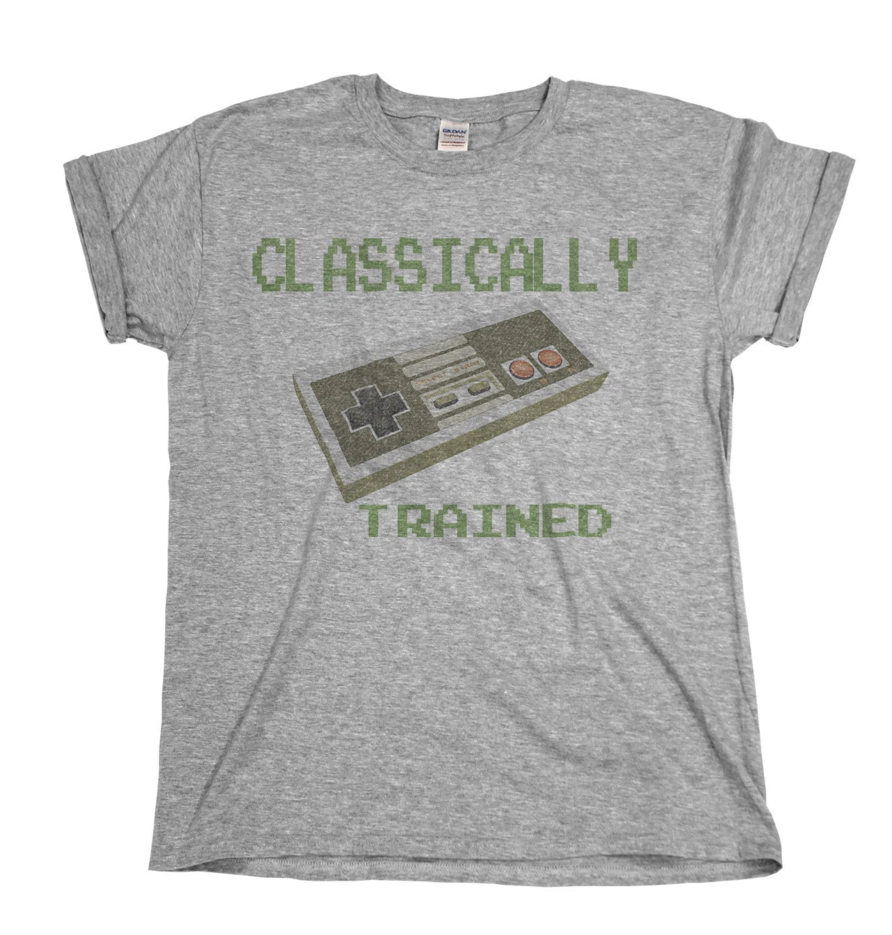 Classically Trained Retro Video Gamer Mens  Gaming T-Shirt Top Nintendo
