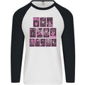 Tarot Cards Fortune Teller Skulls Mens L/S Baseball T-Shirt