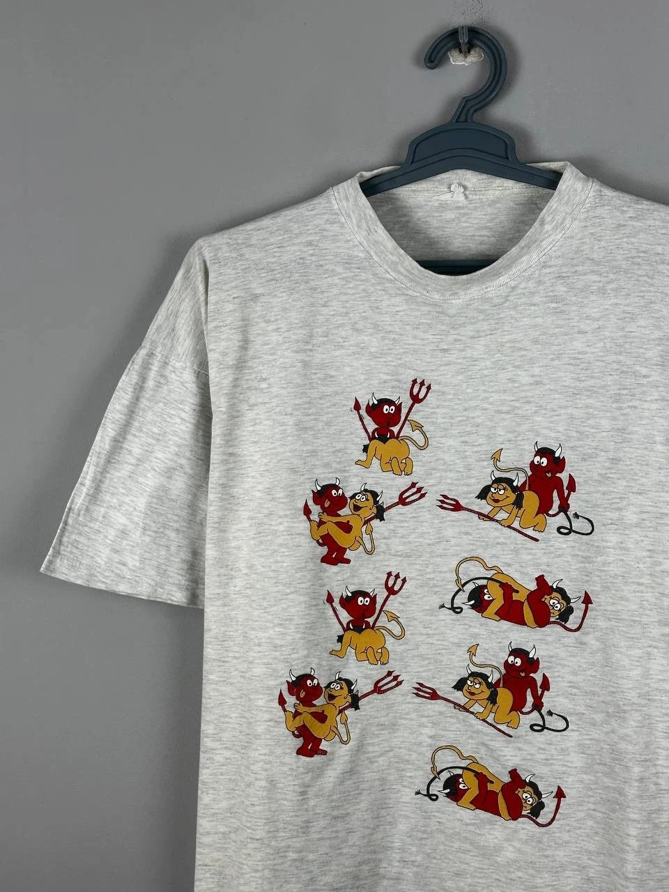 Vintage Fun Art Sex Art Humor T shirt Devil Size XL