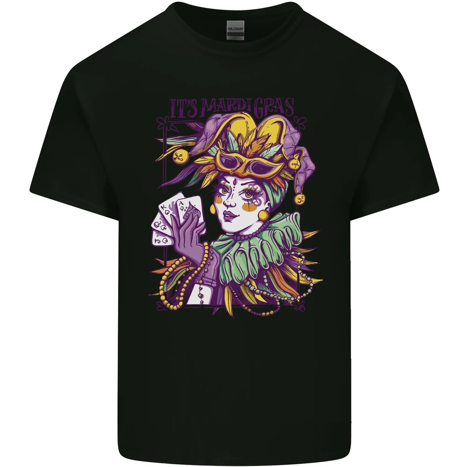 Carnival Its Mardi Gras Mens Cotton T-Shirt Tee Top