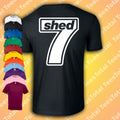 Shed Seven 7 Football T-Shirt 1990s Indie Britpop Oasis Indie Rick Witter