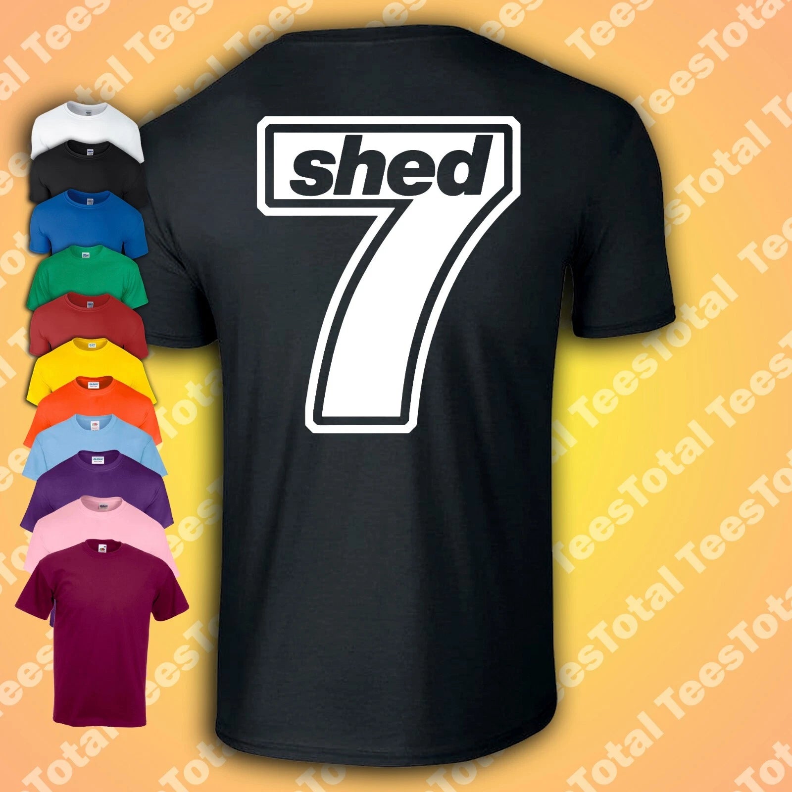 Shed Seven 7 Football T-Shirt 1990s Indie Britpop Oasis Indie Rick Witter