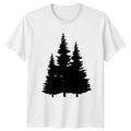 Three Tall Pine Trees Forest T-Shirt Evergreen Tree Outdoors Gift