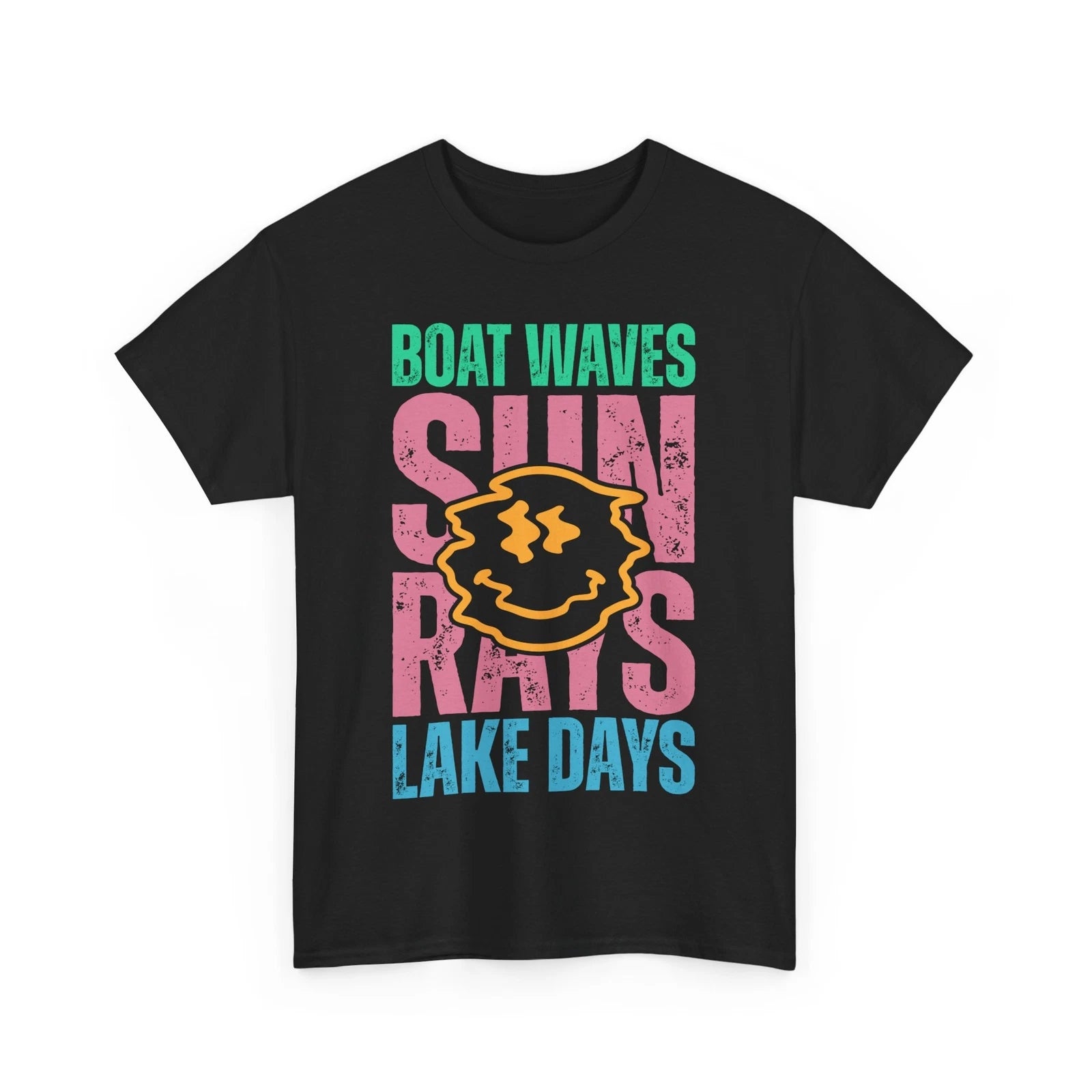 Tropical Vibes T-Shirt | boat waves sun rays lake days Shirt - Summer T-Shirt