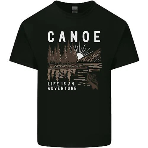Canoe Adventure Canoeing Kayak Kayaking Mens Cotton T-Shirt Tee Top