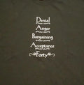 Over The Hill Funny T-Shirt gag mens 2XL Fourty 40 Birthday Denial Angry 2XLarge