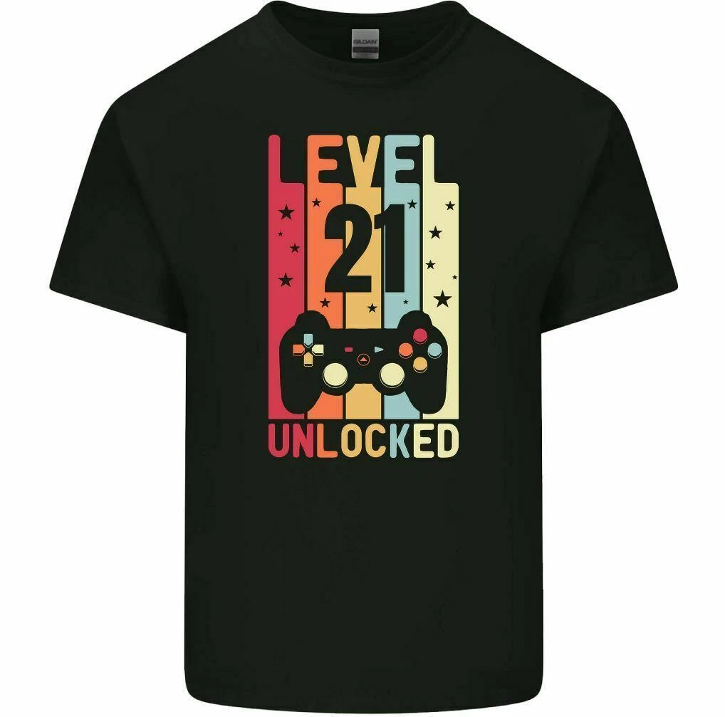 23rd Birthday T-Shirt 2003 Mens Funny LEVEL UNLOCKED 23 Year old Gaming Tee Top