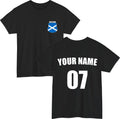 Personalised Scotland Football T-Shirt Custom Name Number Fan Gift Unisex Top