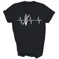 Kayak Heartbeat Lake Water Kayaking Canoeing Unisex Shirt Gift