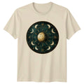 Celestial Sun And Moon Mandala T-Shirt Moon Phases Astrology Birthday Gift