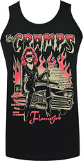 The Cramps Mens Psychobilly Tank Top Vince Ray Poison Ivy Classic Custom Royal