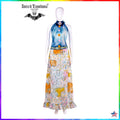 Women Clothing Summer Fashion Couture Dress Hippy 70s years Prom Gown Gypsy Boho