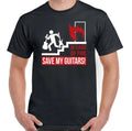 Guitar T-Shirt Guitarist Acoustic Electric In Case Of Fire Save My Mens Funny
