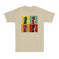 Chess Board Game Lover Piece Knight Checkmate Pop Art Style Retro Men's T-Shirt