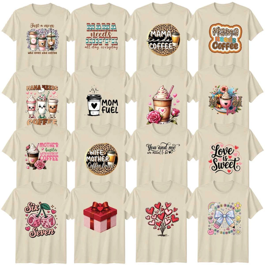 Valentines Day Family Coffee Adult T-Shirt Love Romance Valentines Day Gift