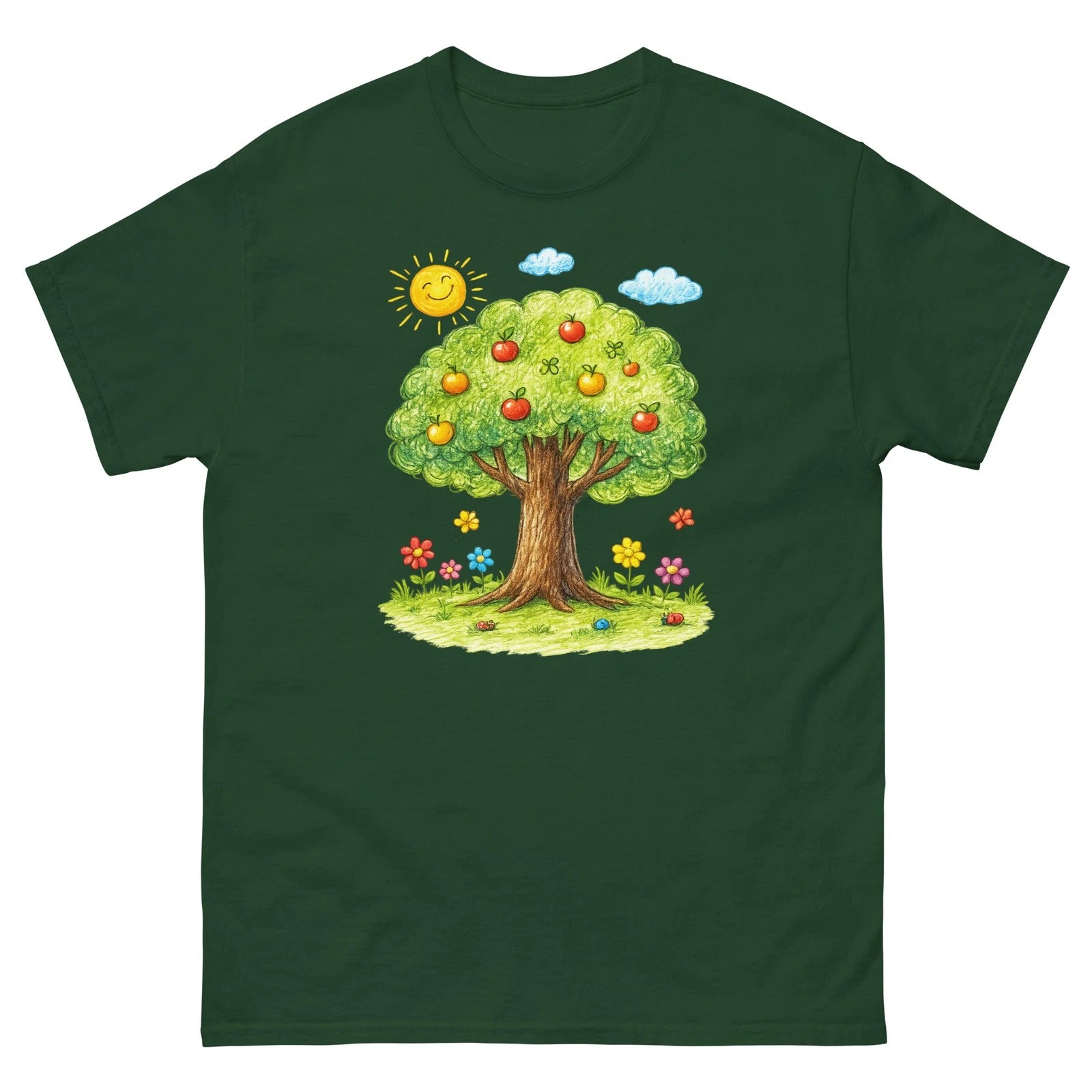 Hand-Drawn Kids Style Tree Graphic Tee