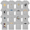 Boho Moon Phases T-Shirt Mystical Cosmic Celestial Gift
