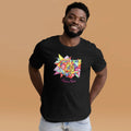 Hearth Flame Abstract TShirt Colorful Geometric Fire Design Spiritual Energy Tee