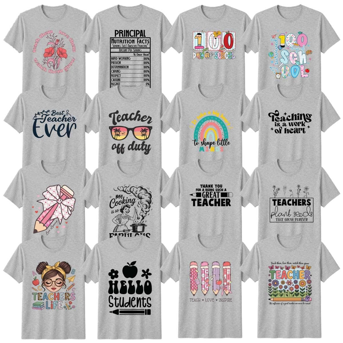 Teachers T-Shirt Education School Appreciation Elementary Teacher Gift
